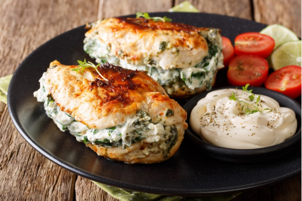 Stuffed Chicken Breast – Baked Spinach